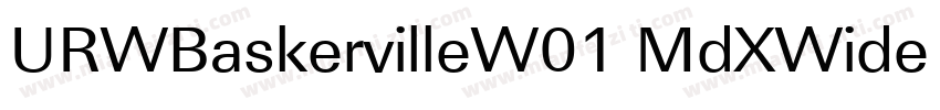 URWBaskervilleW01 MdXWide Regular字体转换